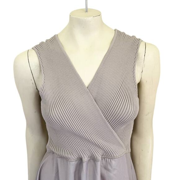 THEORY Sleeveless Long Midi Dress in Pale Lavender SZ L - Picture 3 of 9